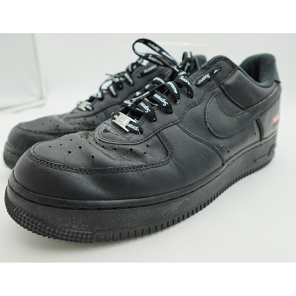 Nike Air Force 1 Low Supreme Black Men's SIZE 10.5 (CU9225-001)